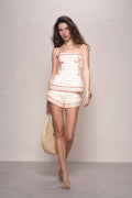 Pippa Top - Orange Mosaic Print