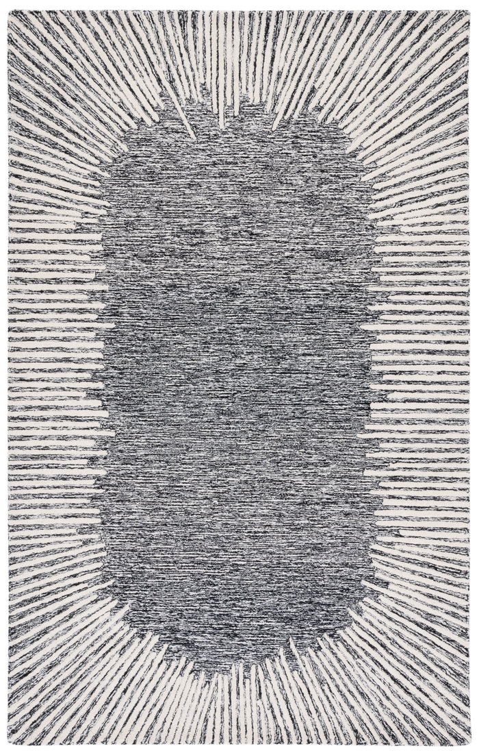 BLACK / IVORY / RECTANGLE / 2' x 3'