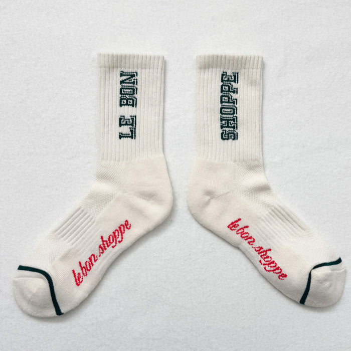 Canvas and Green Preppy Socks Le Bon Shoppe at Golden Rule Gallery