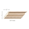 Rope with Dentil, 5'' x 3/4'' Cornice Mouldings White River Hardwoods