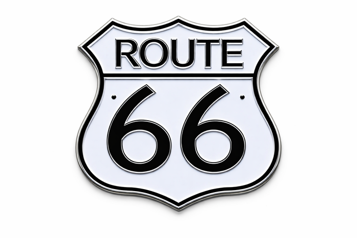 Route 66 Highway Sign