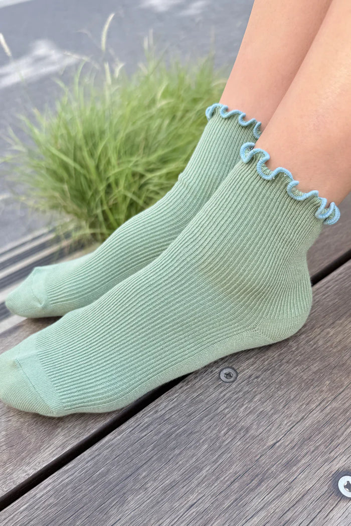 Ruffled Modal Socks