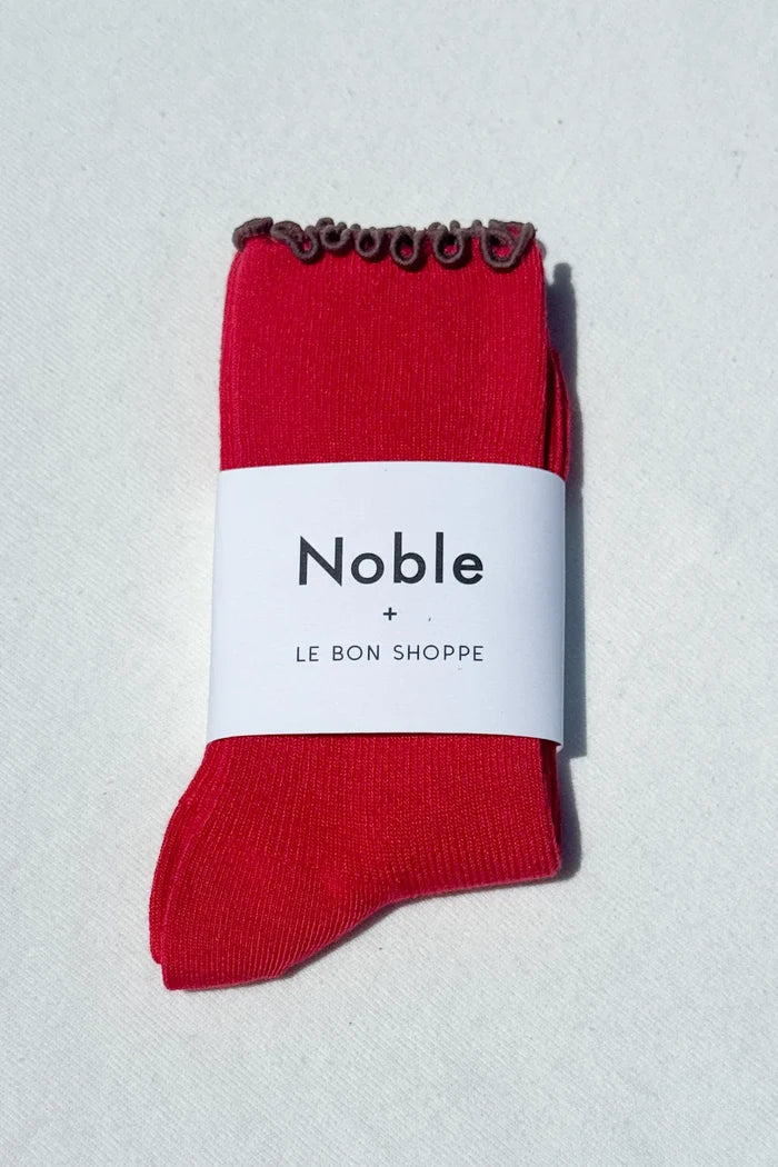 Ruffled Modal Socks