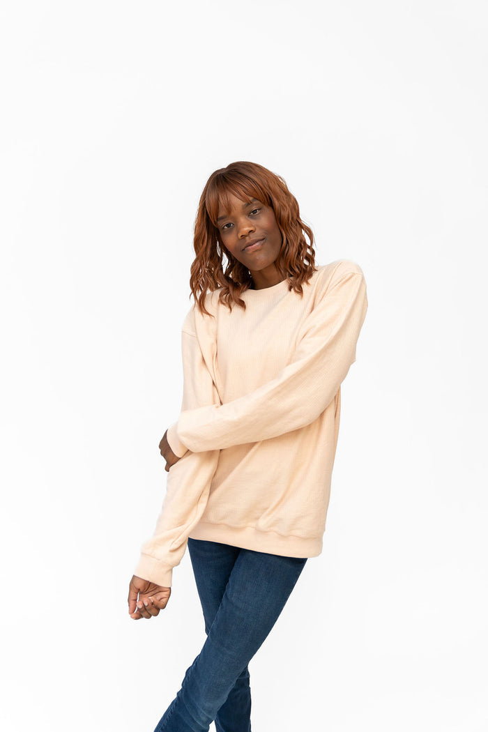 Sand Women's Corded Sweatshirt