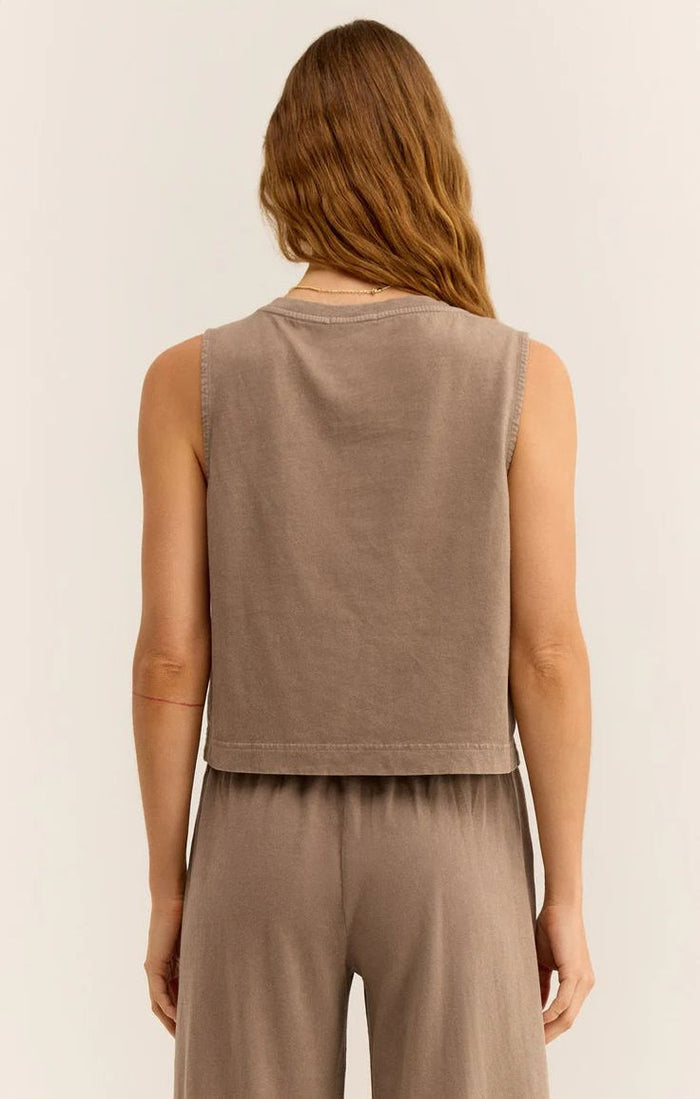 ZS Sloane V Neck Top by ZS in Iced Coffee - Sunset Park Resort shop