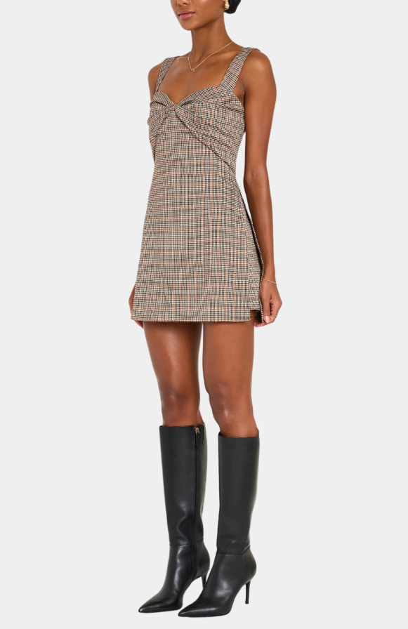 Soho Skort Romper - Brown Multi