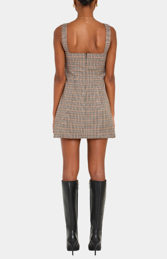 Soho Skort Romper - Brown Multi