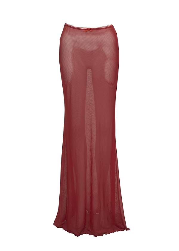 SOLAY SKIRT - CRIMSON RED