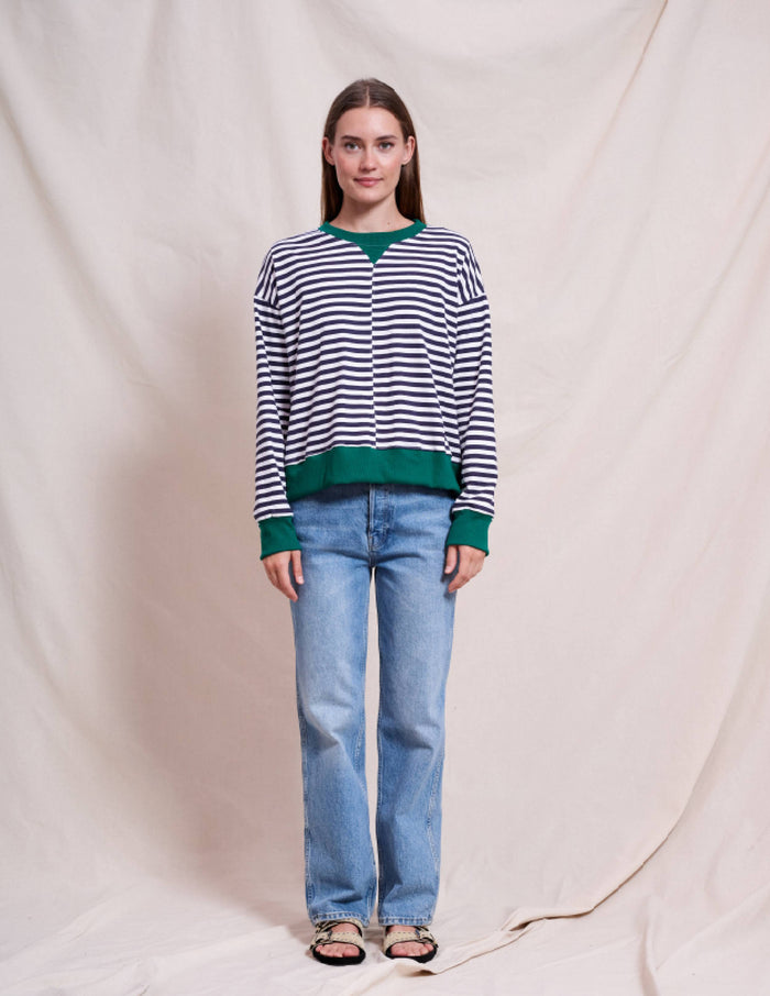 Sundry Asymmetric Pullover in Optic White