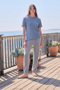 Sundry Boyfriend Tee in College Blue