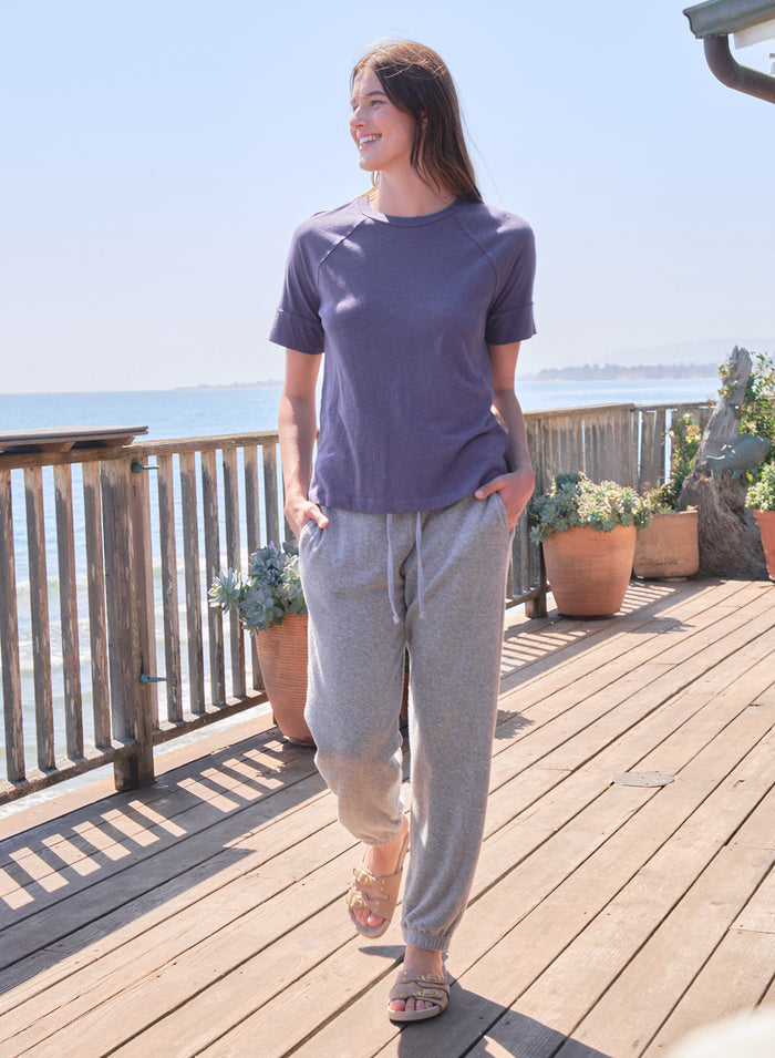 Sundry Boyfriend Tee in Vintage Navy