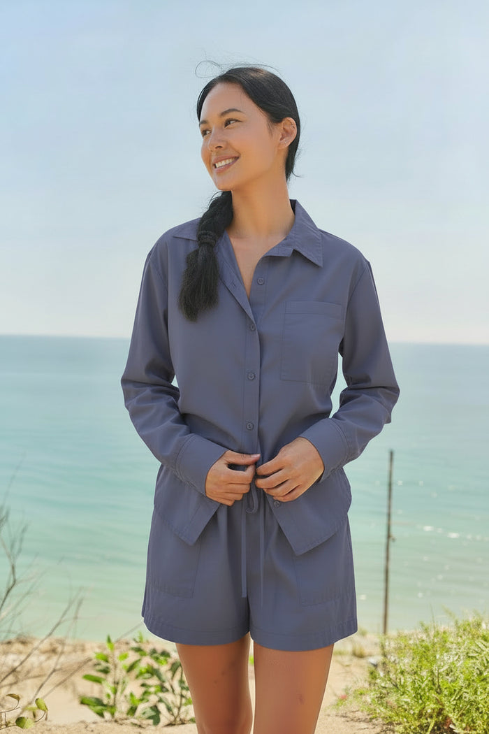 Sundry Classic Shirt in Vintage Navy