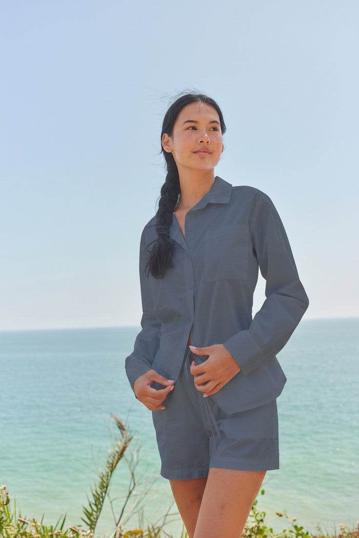 Sundry Classic Shirt in Vintage Navy