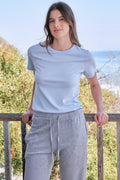 Sundry Crew Neck Tee in Sea Breeze
