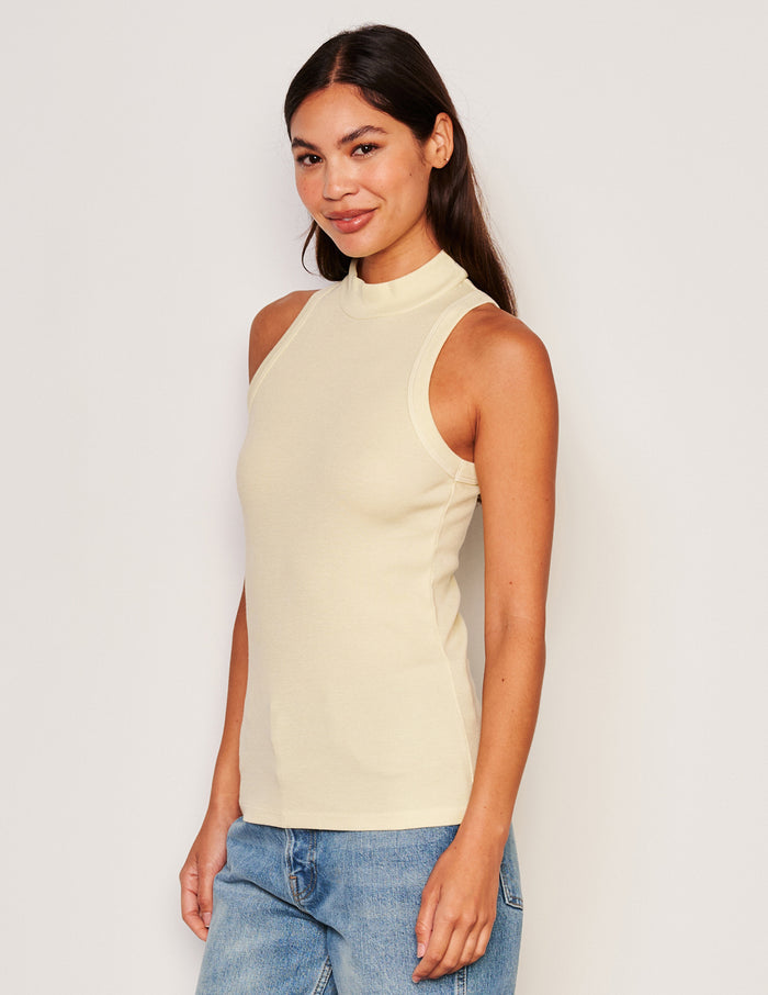 Sundry Mock Neck Tank-side view