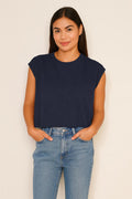 Sundry Muscle Tank in Deep Navy