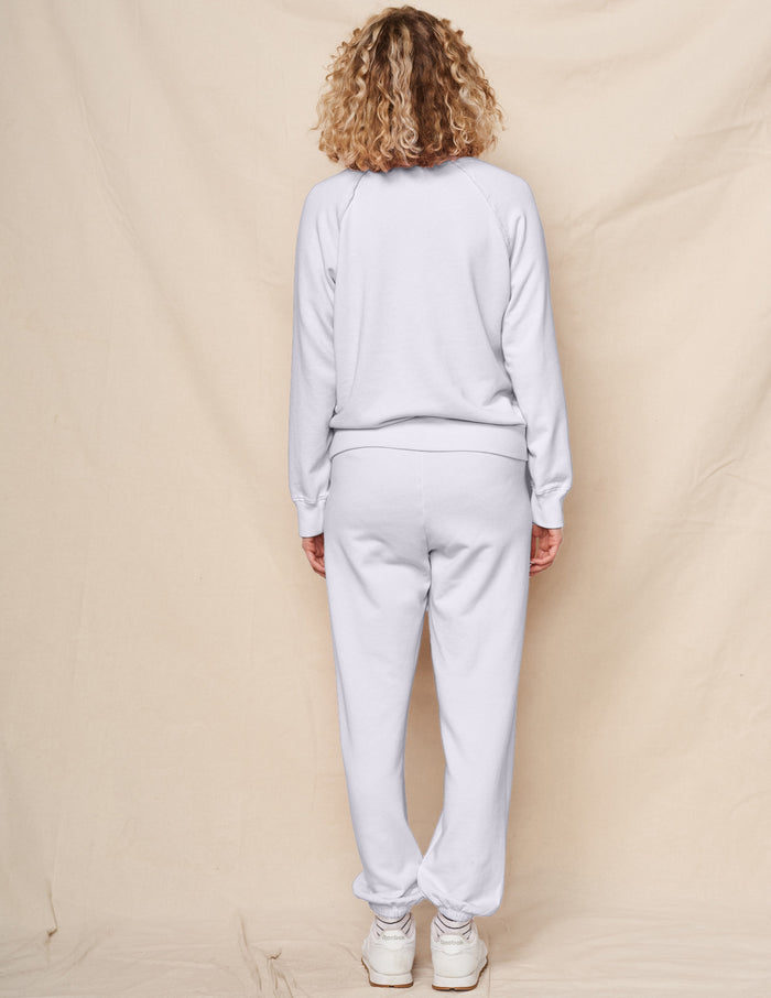 Sundry Raglan Sweatshirt in Optic White