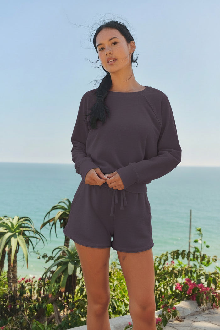 Sundry Raglan Sweatshirt in Vintage Navy