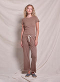 Sundry Shrunken Tee in Taupe