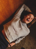 Sundry Vintage Ivy League Athletic Sweatshirt in Heather Grey