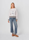 Sundry Vintage Ivy League Athletic Sweatshirt in Oyster