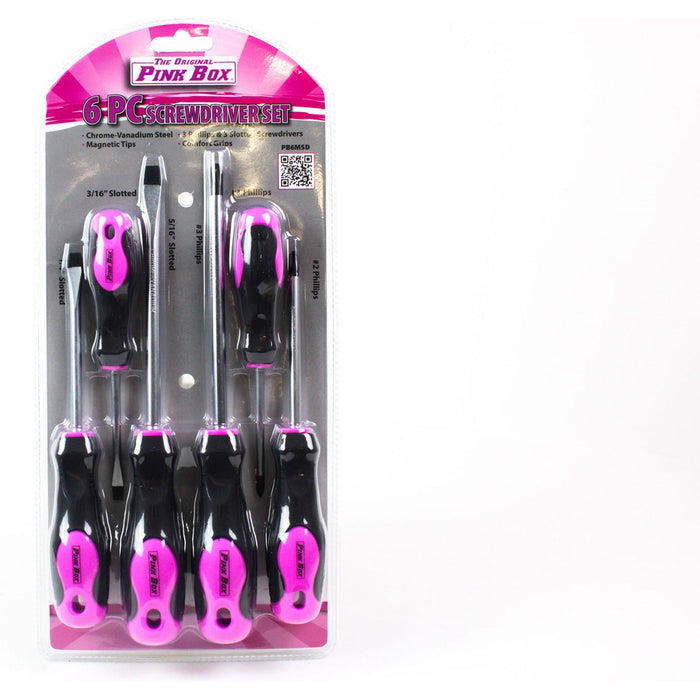 The Original Pink Box PB6MSD Magnetic Screwdriver Set