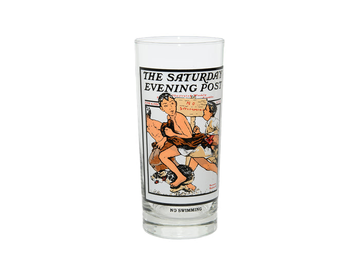 The Saturday Evening Post No Swimming Glass