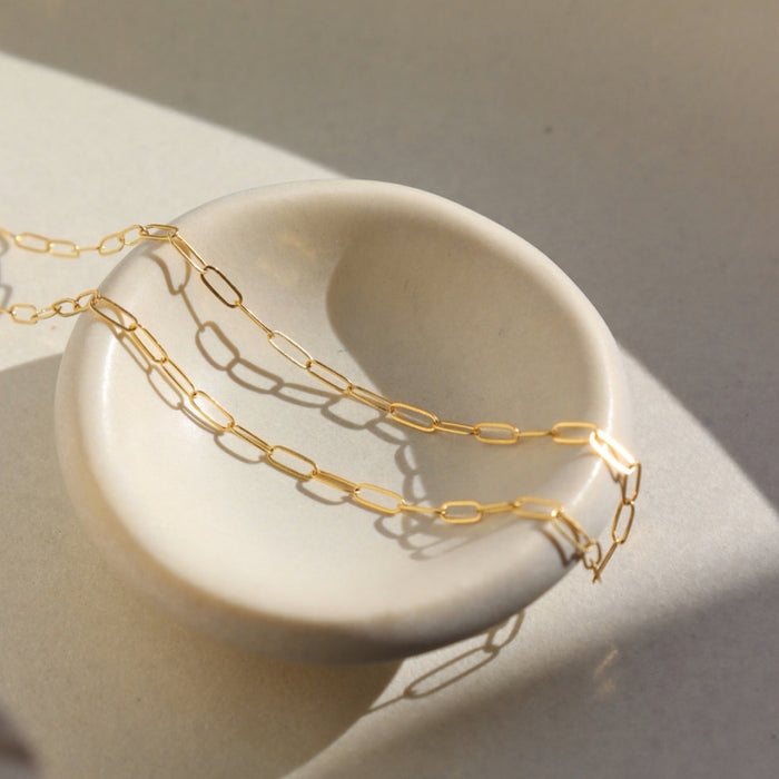 Token Cosette Chain Necklace in Gold Fill