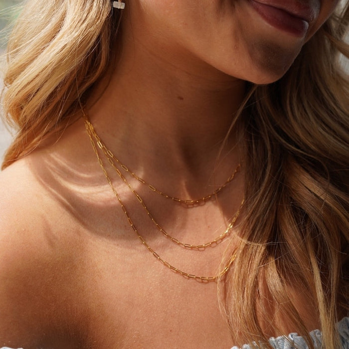 Sterling Silver 18" Simple Chain Necklace