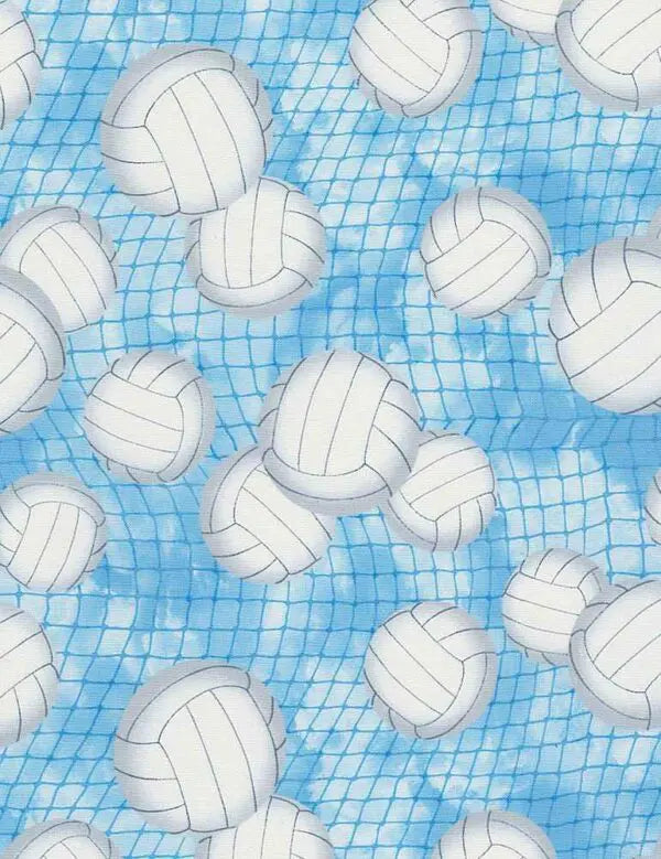 Tossed Volleyball on Blue  C7042