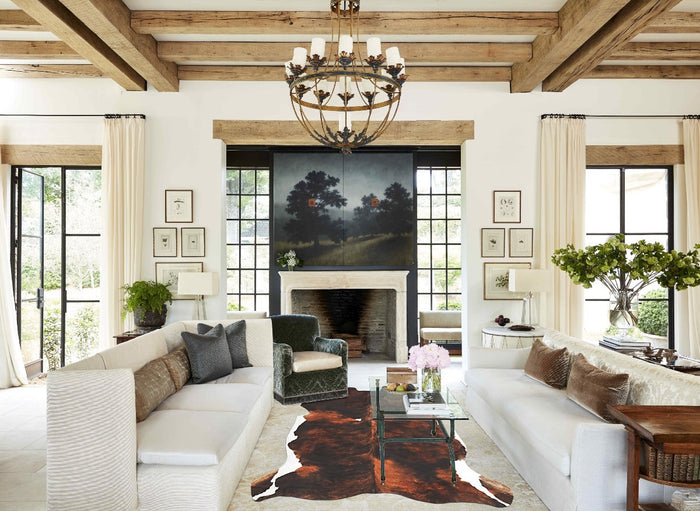 Tricolor Cowhide Rug #B5928