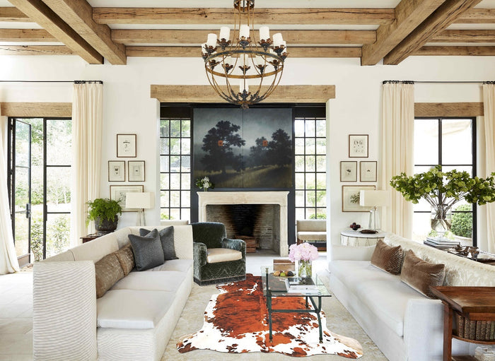 Tricolor Cowhide Rug #B6235