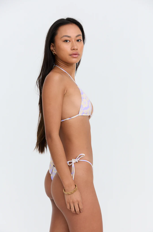 Floral bikini by Bananhot in lavender yellow - Sunset Park Resort swimwear