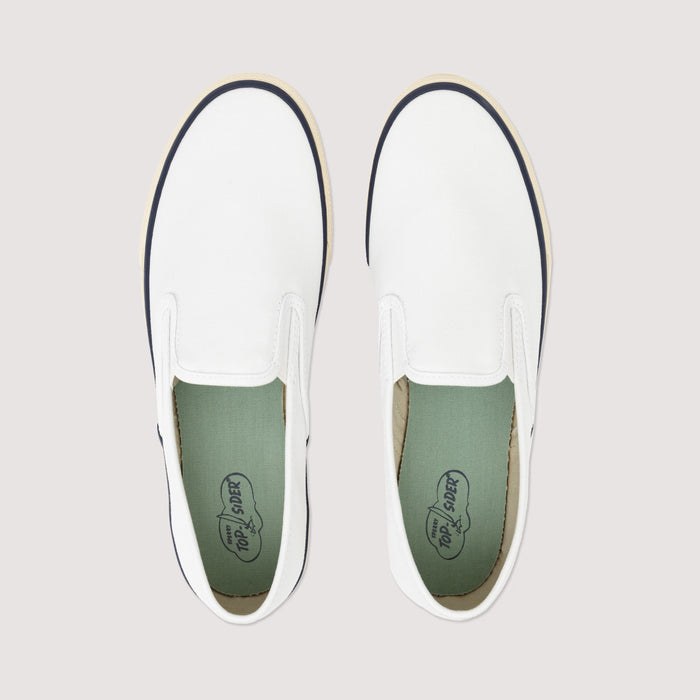 Unisex Cloud Slip On Deck Sneaker White