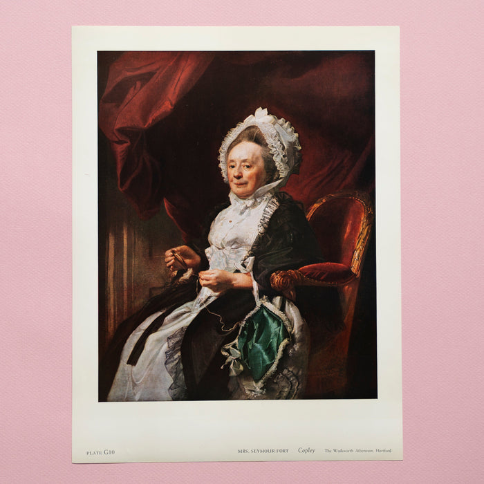Late 50s Vintage Portrait Print of an Old Woman Available at Golden Rule Gallery in Excelsior, Minnesota