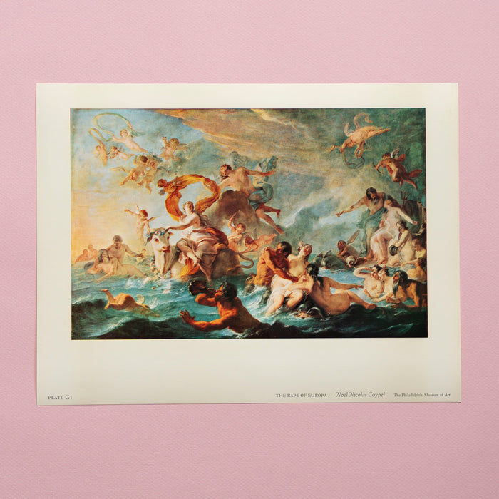 Vintage 1959 Coypel "Europa” Art Print