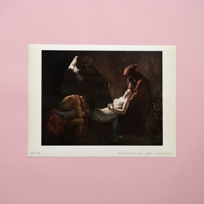 Vintage 1960 Girodet “The Entombment of Atala” Art Print