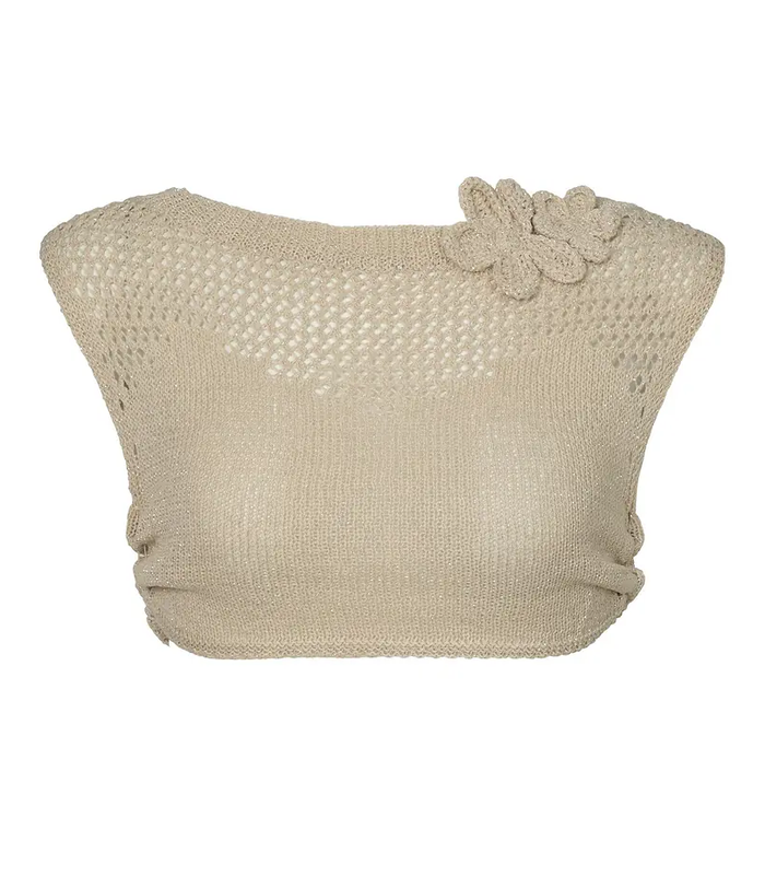 YOKO KNITTED SHIRT - SAND